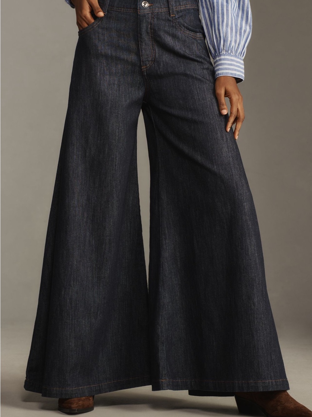 Pilcro Dramazzo Mid-Rise Ultra Wide-Leg Jeans - Picture 2 of 5